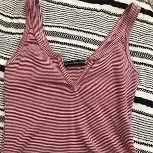 Red Striped Brandy Melville Tank